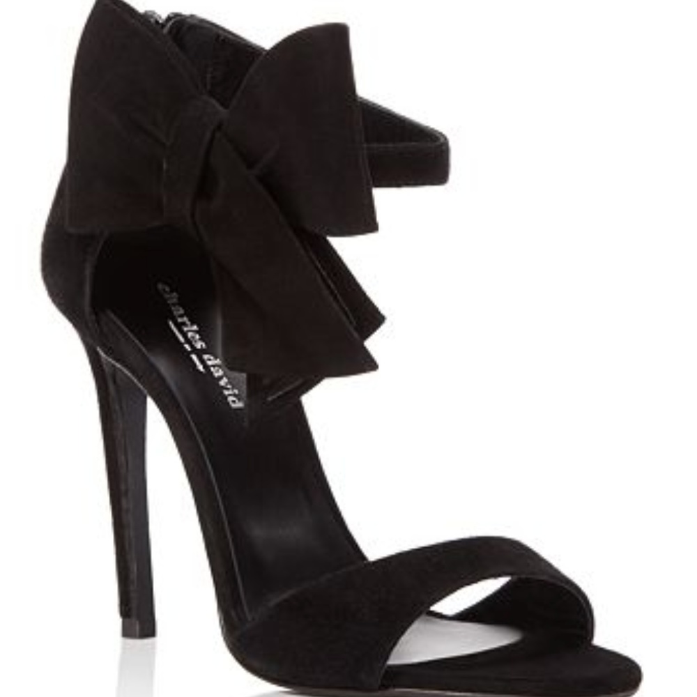 COPY - Charles David Precious Bow Velvet Heels- S…